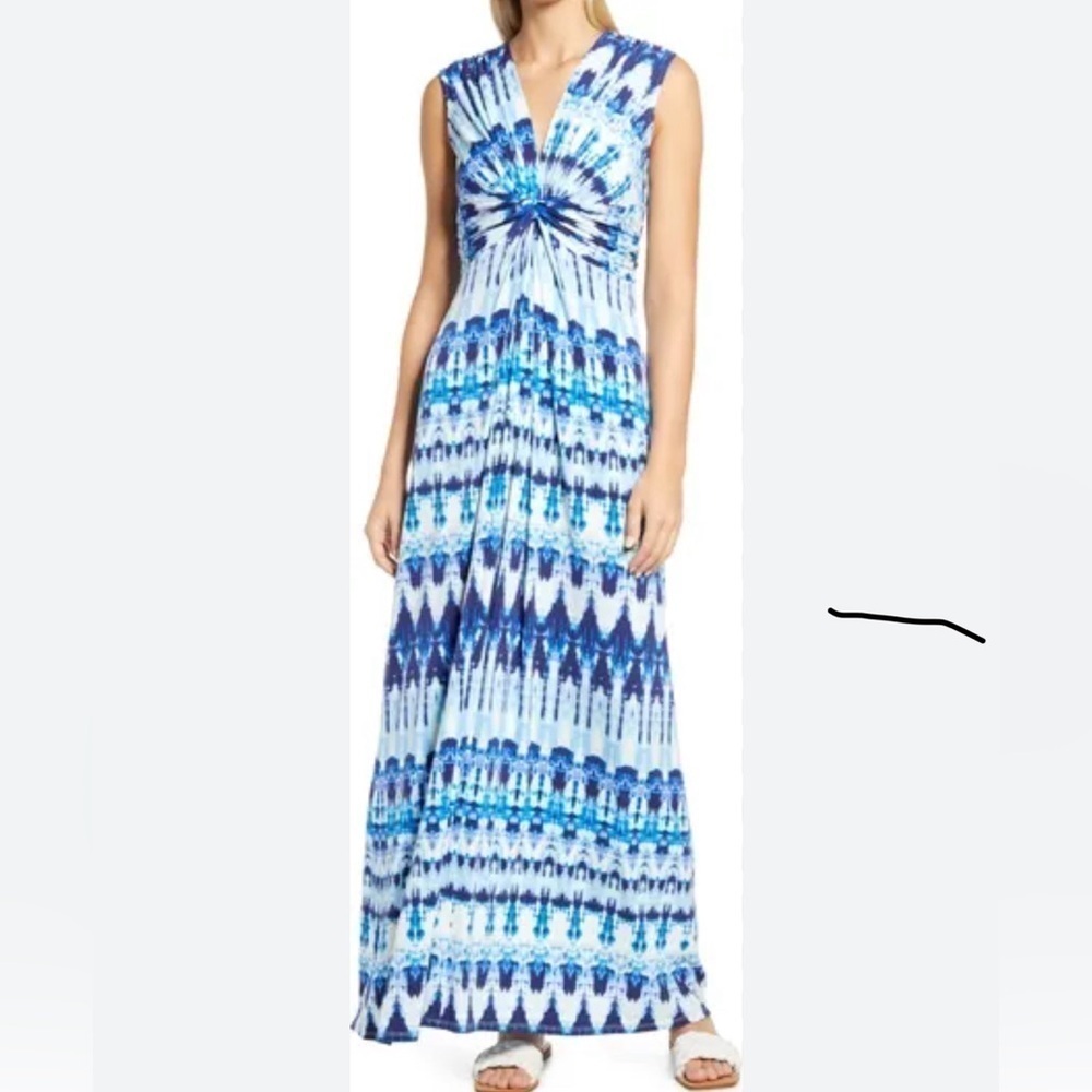 Eliza J Twist Front Knit Maxi dress size 2